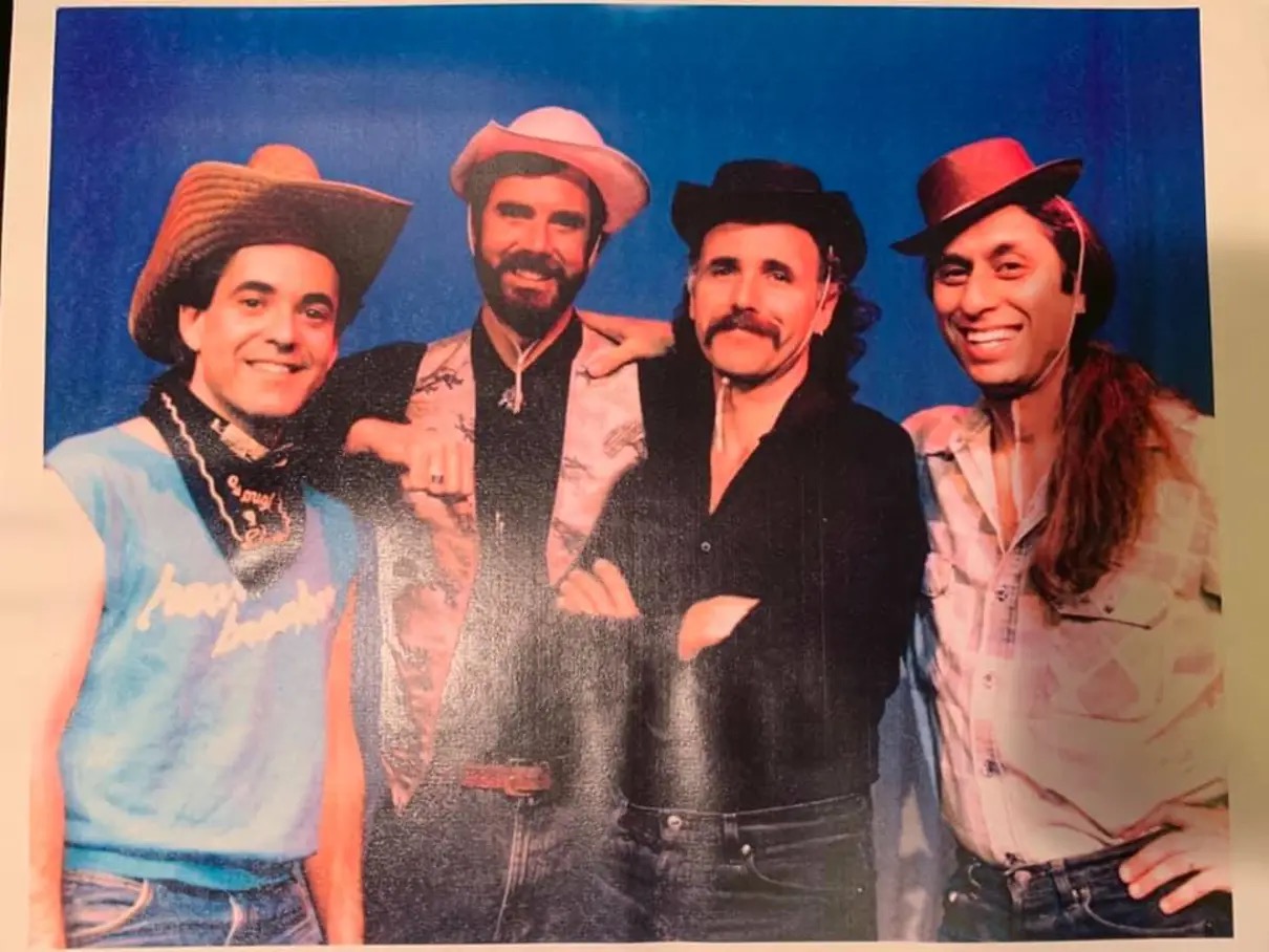 Eric Morris with fellow performers